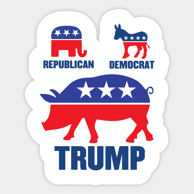 Political Party Mascots Sticker by VetoTheVote